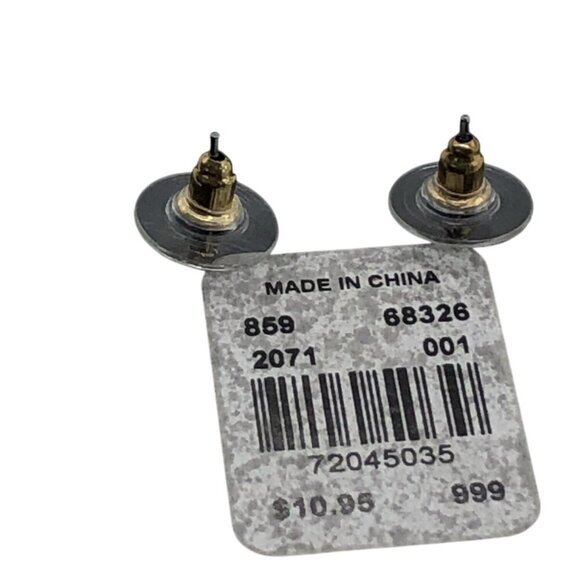 New York & Company Gold Knot Stud Earrings Women’s Elegant Design - Picture 2 of 4